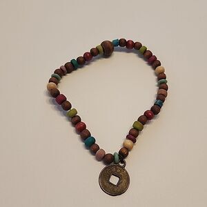 Beaded Stretch Bracelet Wooden Beads
